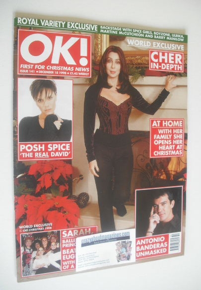 OK! magazine - Cher cover (18 December 1998 - Issue 141)