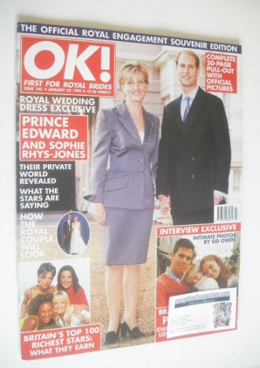OK! magazine - Prince Edward and Sophie Rhys-Jones cover (22 January 1999 - Issue 145)