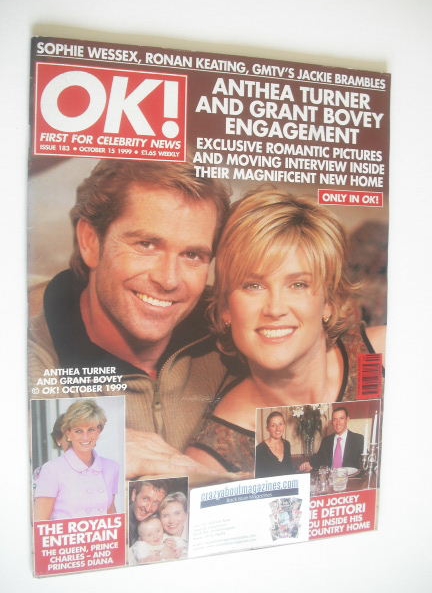 OK! magazine - Anthea Turner and Grant Bovey cover (15 October 1999 - Issue 183)