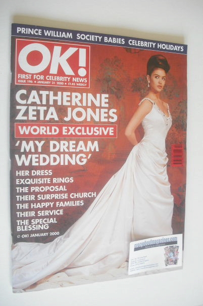 OK! magazine - Catherine Zeta Jones cover (21 January 2000 - Issue 196)