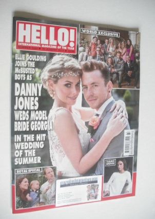 Hello! magazine - Danny Jones and Georgia Horsley cover (18 August 2014 - Issue 1341)