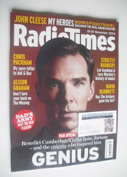 <!--2014-11-15-->Radio Times magazine - Benedict Cumberbatch cover (15-21 N