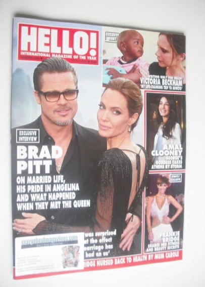 Hello! magazine - Brad Pitt and Angelina Jolie cover (27 October 2014 - Issue 1351)
