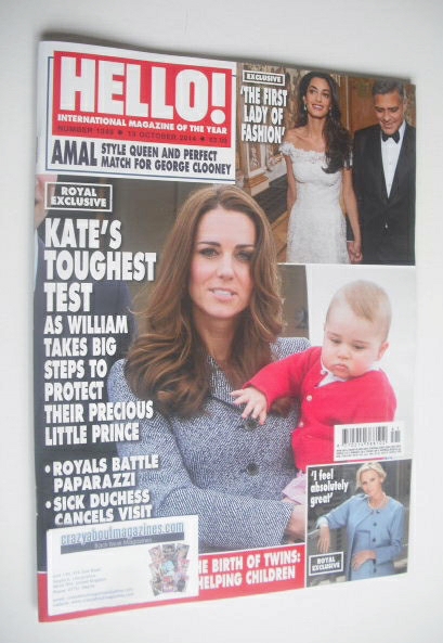 Hello! magazine - The Duchess of Cambridge cover (13 October 2014 - Issue 1349)