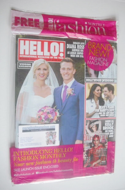 Hello! magazine - Rebecca Adlington wedding cover (15 September 2014 - Issue 1345)