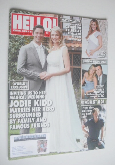 Hello! magazine - Jodie Kidd wedding cover (1 September 2014 - Issue 1343)