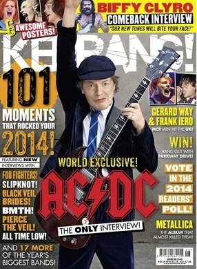Kerrang magazine - AC/DC cover (29 November 2014 - Issue 1545)
