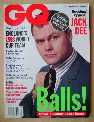 <!--1994-06-->British GQ magazine - June 1994 - Jack Dee cover