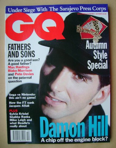 <!--1993-10-->British GQ magazine - October 1993 - Damon Hill cover