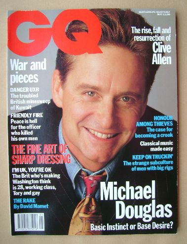 <!--1992-05-->British GQ magazine - May 1992 - Michael Douglas cover
