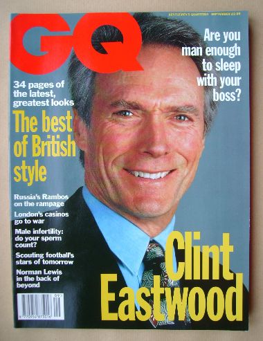 <!--1993-09-->British GQ magazine - September 1993 - Clint Eastwood cover