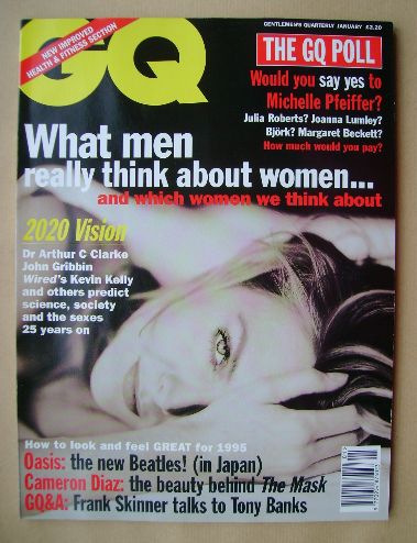 British GQ magazine - January 1995 - Michelle Pfeiffer cover