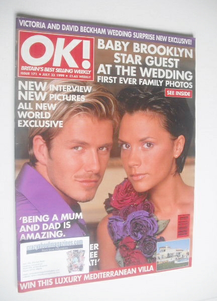 OK! magazine - David and Victoria Beckham cover (23 July 1999 - Issue 171)
