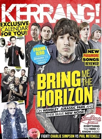 Kerrang magazine - Bring Me The Horizon cover (6 December 2014 - Issue 1546)