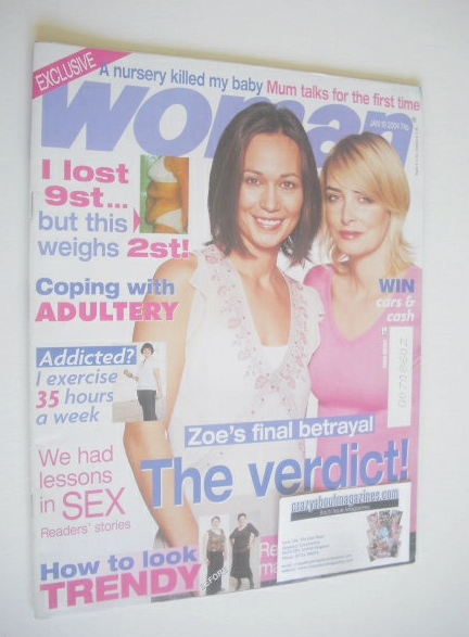 <!--2004-01-19-->Woman magazine - Leah Bracknell and Emma Atkins cover (19 