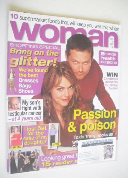 Woman magazine - Kate Ford and Bill Ward cover (28 November 2005)