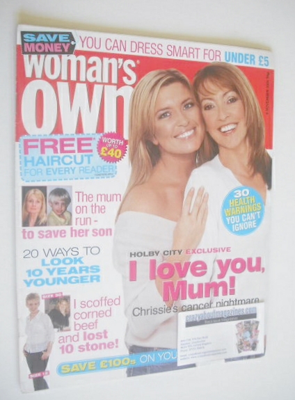 Woman's Own magazine - 8 November 2004 - Sharon Maughan and Tina Hobley cover