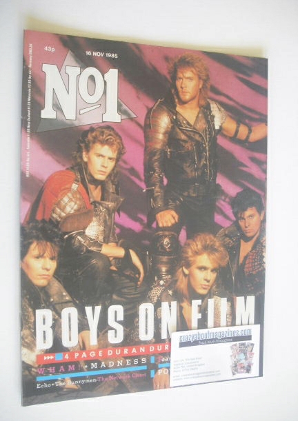 <!--1985-11-16-->No 1 Magazine - Duran Duran cover (16 November 1985)
