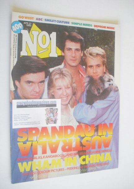 No 1 Magazine - Spandau Ballet cover (27 April 1985)