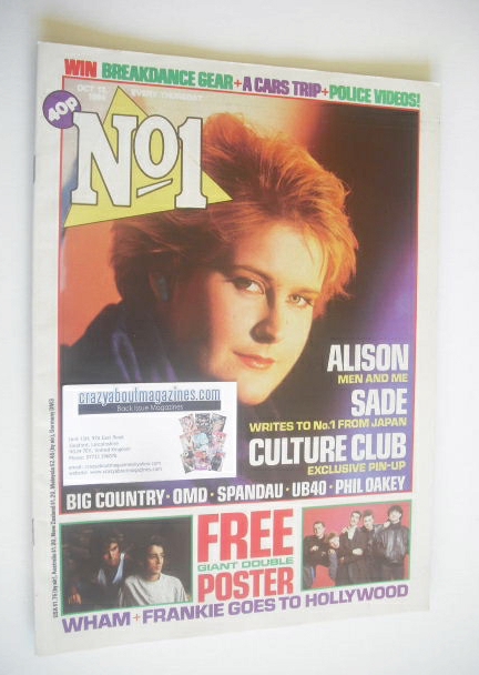 No 1 Magazine - Alison Moyet cover (13 October 1984)