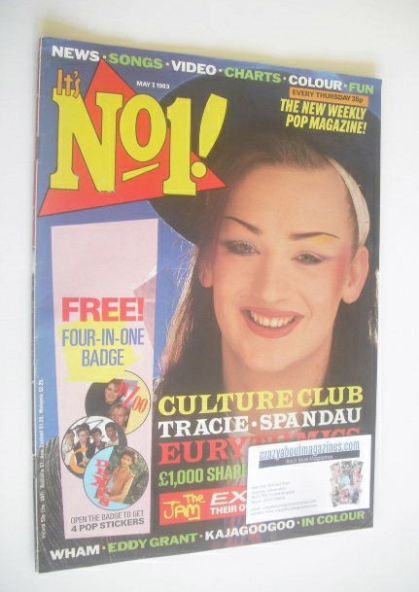<!--1983-05-07-->No 1 magazine - Boy George cover (7 May 1983)