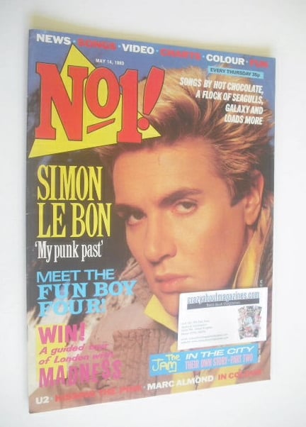 <!--1983-05-14-->No 1 magazine - Simon Le Bon cover (14 May 1983)