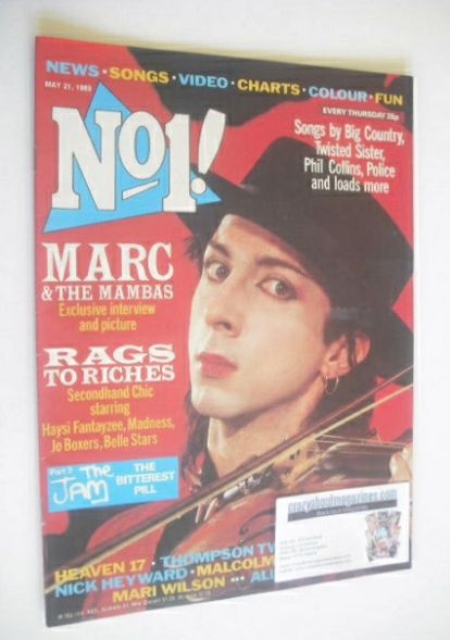 <!--1983-05-21-->No 1 magazine - Marc Almond cover (21 May 1983)