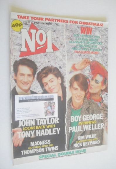 No 1 magazine - Partners For Christmas cover (22 December 1984)