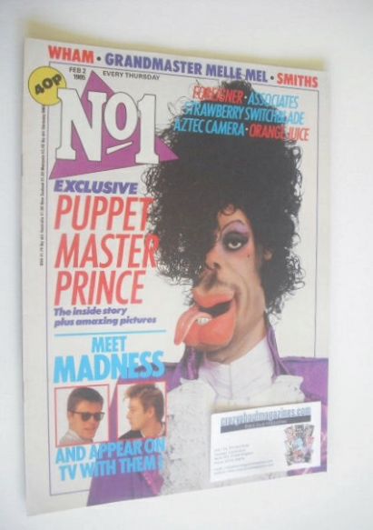 No 1 magazine - Puppet Prince cover (2 February 1985)