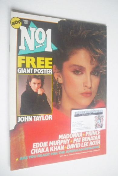 No 1 magazine - Madonna cover (9 February 1985)