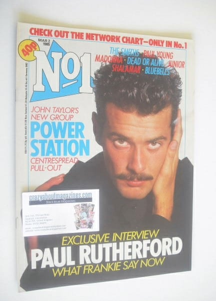 No 1 Magazine - Paul Rutherford cover (2 March 1985)