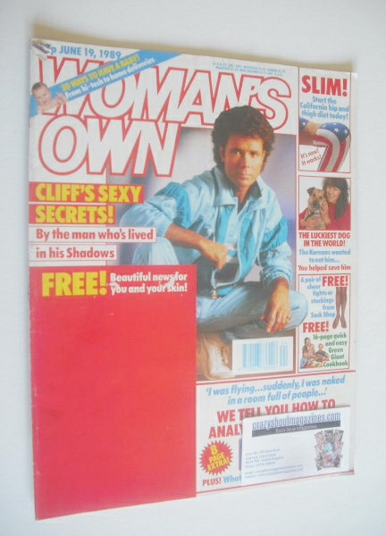 Woman's Own magazine - 19 June 1989 - Cliff Richard cover