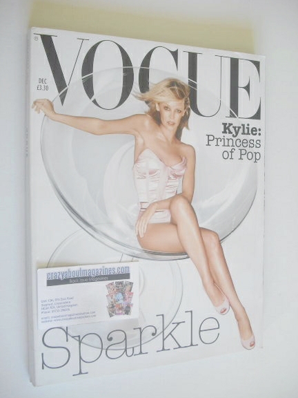 British Vogue magazine - December 2003 - Kylie Minogue cover