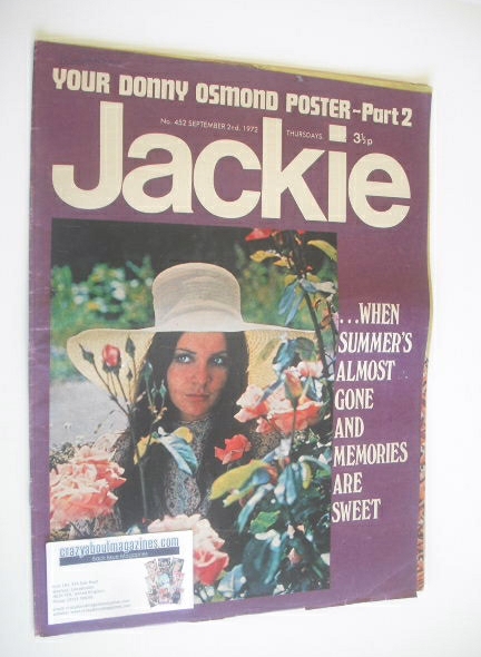 Jackie magazine - 2 September 1972 (Issue 452)