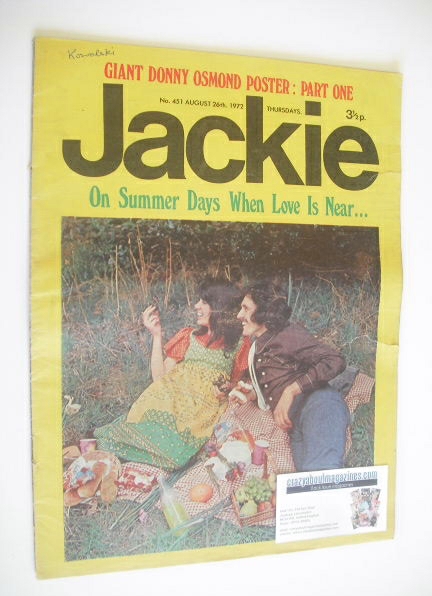 Jackie magazine - 26 August 1972 (Issue 451)