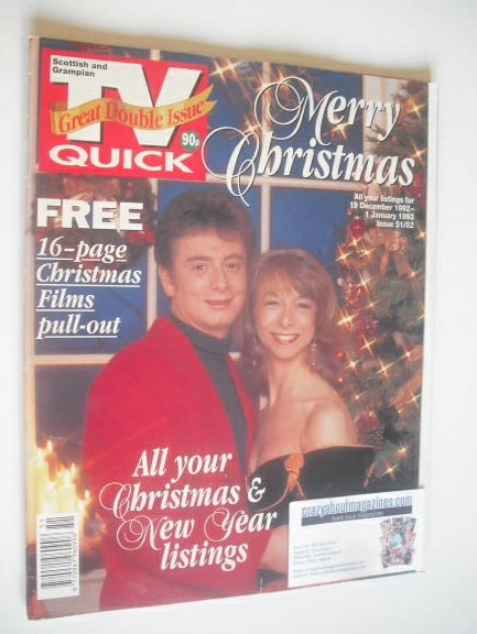 <!--1992-12-19-->TV Quick magazine - Helen Worth and Sean Wilson cover (19 