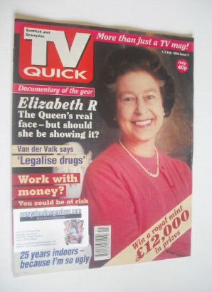 <!--1992-02-01-->TV Quick magazine - Queen Elizabeth II cover (1-7 February