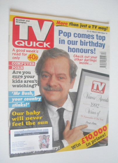 <!--1992-03-21-->TV Quick magazine - David Jason cover (21-27 March 1992)