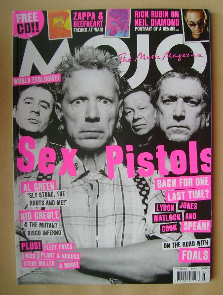 MOJO magazine - Sex Pistols cover (July 2008 - Issue 176)