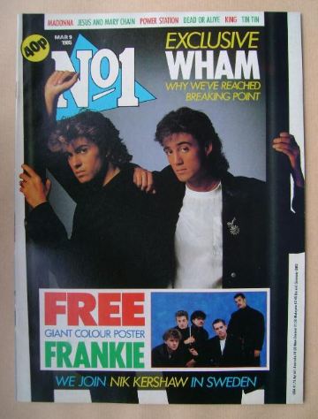 No 1 Magazine - Wham! cover (9 March 1985)