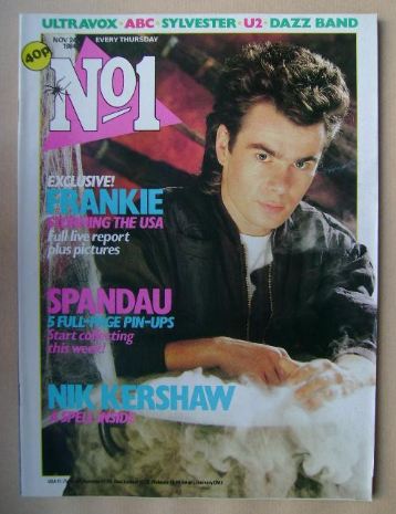 No 1 Magazine - Nik Kershaw cover (24 November 1984)