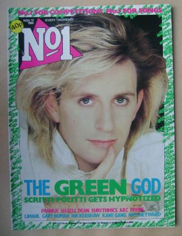No 1 Magazine - Green Gartside cover (17 November 1984)