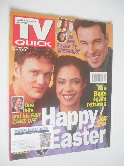 <!--1996-04-06-->TV Quick magazine - Bugs cover (6-12 April 1996)