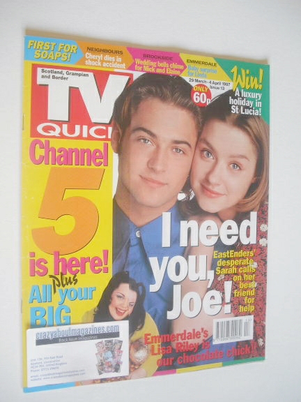 <!--1997-03-29-->TV Quick magazine - Paul Nicholls and Daniela Denby-Ashe c