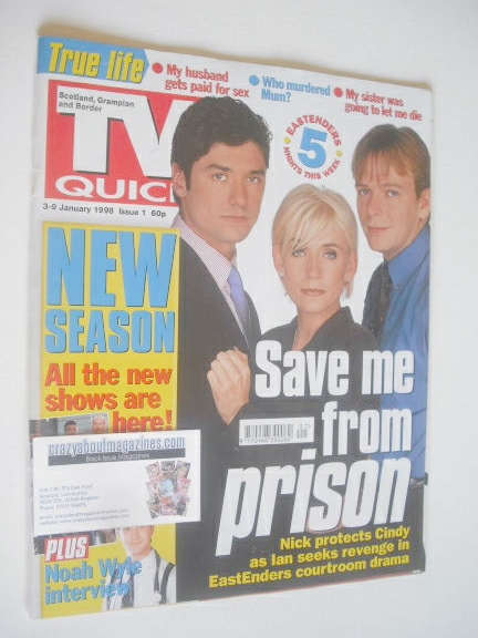 <!--1998-01-03-->TV Quick magazine - EastEnders cover (3-9 January 1998)