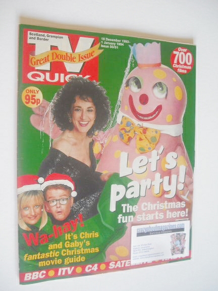 TV Quick magazine - Lesley Joseph cover (18 December 1993 - 1 January 1994)