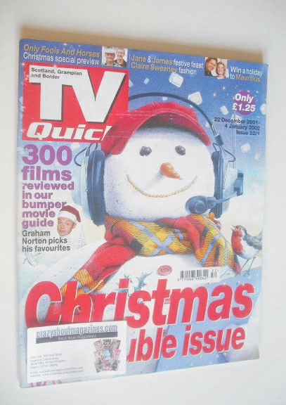 <!--2001-12-22-->TV Quick magazine - Christmas & New Year cover (22 Decembe