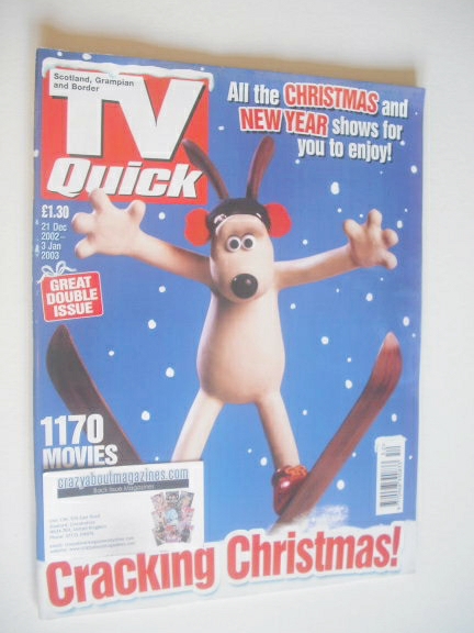 <!--2002-12-21-->TV Quick magazine - Gromit cover (21 December 2002 - 3 Jan