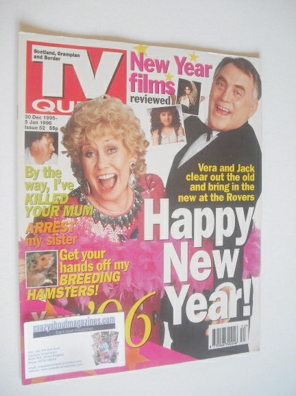 <!--1995-12-30-->TV Quick magazine - Bill Tarmey and Liz Dawn cover (30 Dec