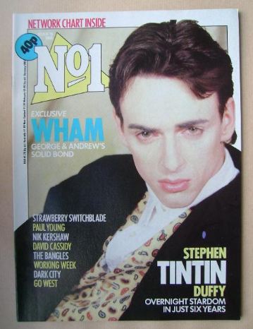 No 1 Magazine - Stephen Tintin Duffy cover (16 March 1985)